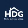 Home Delivery Group (HDG) monogram logo on deep navy background